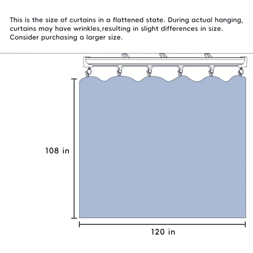 Room Divider Ceiling Mounted Curtains Track Sets Extra Wide Blackout Curtain Flexible Tracks for Bedroom Privacy Partition Separator