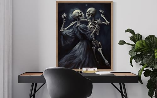 Dancing Skeleton Poster Art Print
