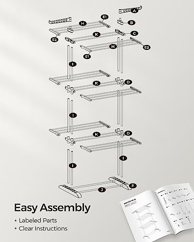 4 Tier Clothes Drying Rack