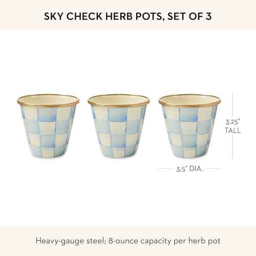 Enamel Herb Pot Set (3 Count)
