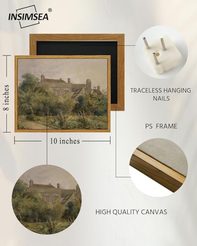 Framed Canvas Wall Art Vintage Decor