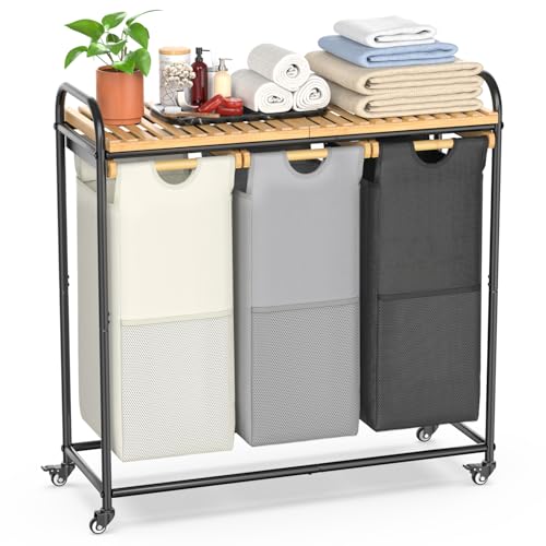Laundry Hampers 3 Section