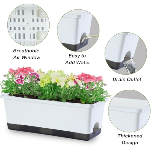 Window Box Planter 8 Pcs (8 Count)