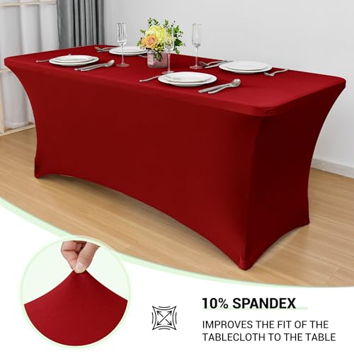 4ft Stretch Spandex Table Cover (2 Count)