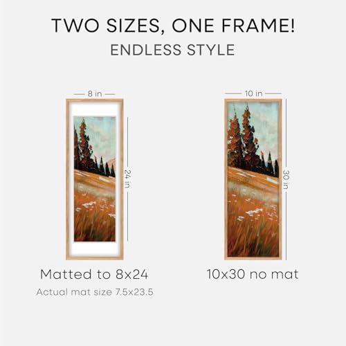 10x30 Natural Oak Picture Frame (3 Count)