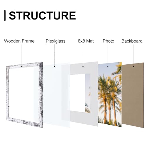 12x12 Picture Frames Set of 9 for Wall Mounting (9 Count)
