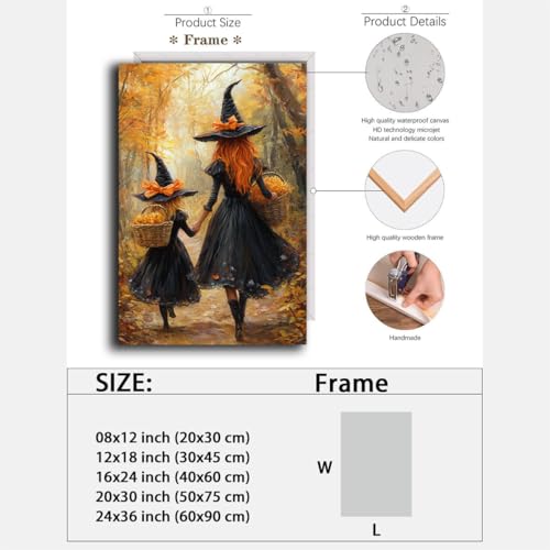 Mother Witch And Child Daughter Witch Wall Art