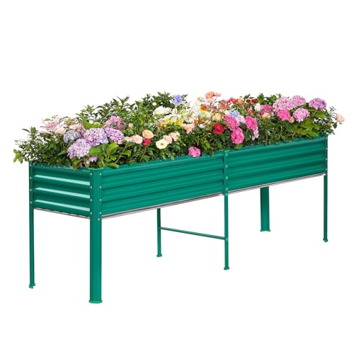 Galvanized Raised Garden Bed with Legs