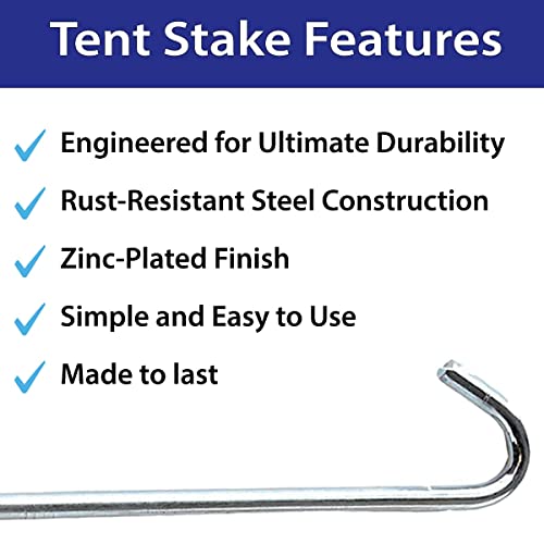 Steel Tent Hook Stakes (10 Count)