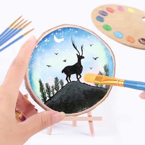 Unfinished Natural Wood Slices 4 (20 Count)