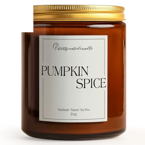 Pumpkin Spice Scented Candles for Home (14 Ounce)