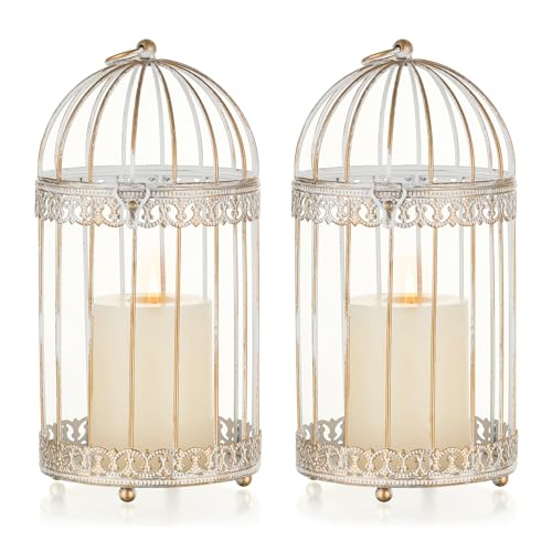 Decorative Bird Cage Lantern (2 Count)