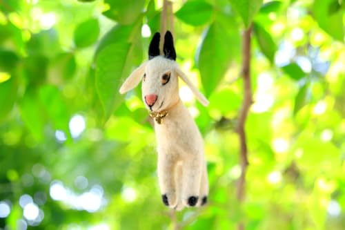 Handmade Needle Felt Goat Ornament Decorative Hanging Christmas Tree Gift Decor Figure