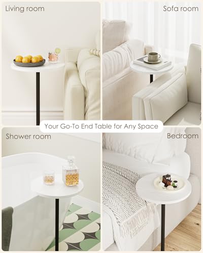Drink Table Round Side Table for Small Spaces