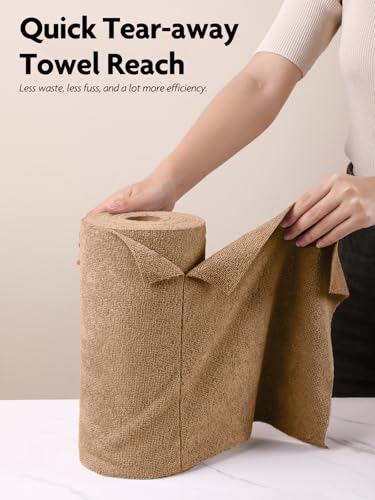 Microfiber Cleaning Cloth Roll (60 Count)