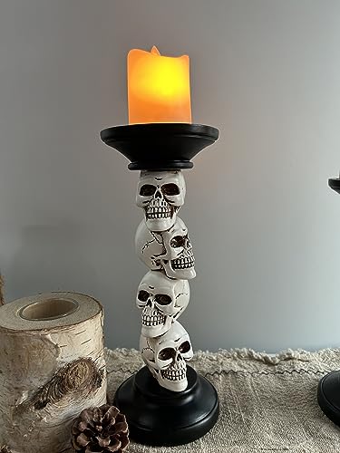 Pillar Candle Holder for Halloween Decoration Indoor
