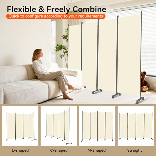 88" W 4 Panel Room Divider