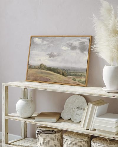 Framed Canvas Wall Art Vintage Decor