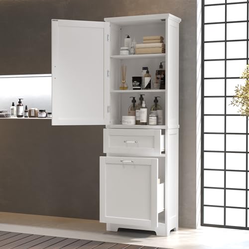 Bathroom Cabinet with Drawers and Doors