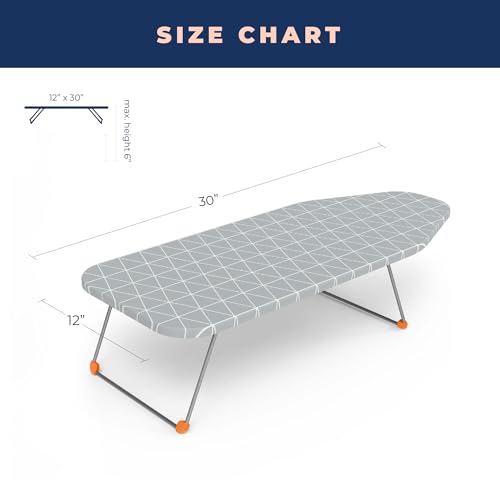 Tabletop Ironing Board with Folding Legs