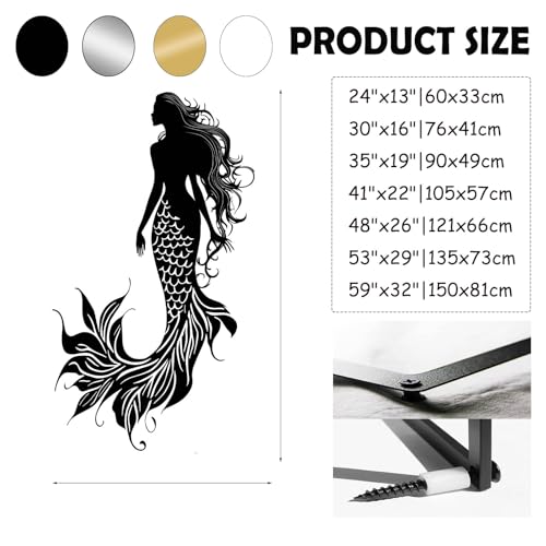 Metal Mermaid Wall Decor