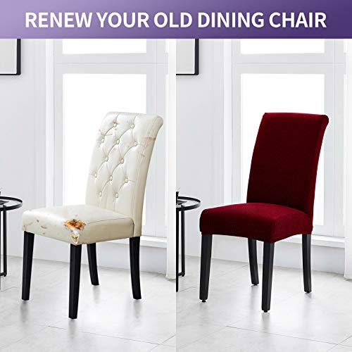 Chair Covers for Dining Room Set of 8 (8 Count)