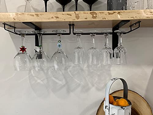 14 Inch Black Wine Glass Rack (4 Count)