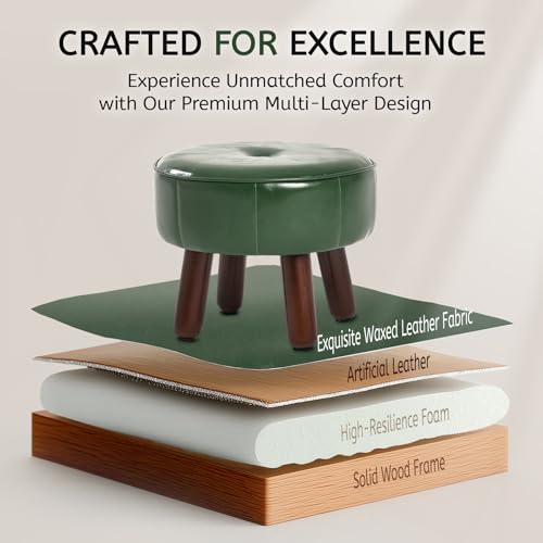 13in Small Round Foot Stool Ottoman