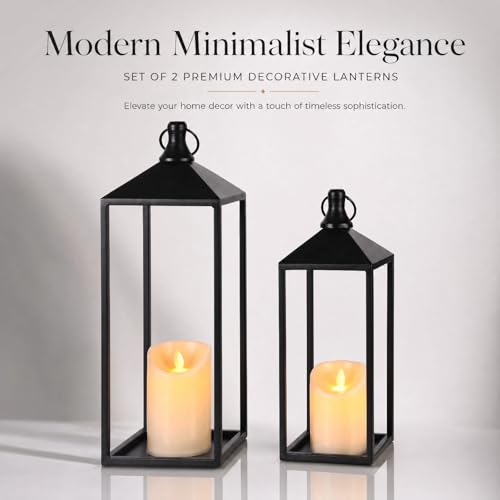 Lanterns Decorative Outdoor Indoor (2 Count)