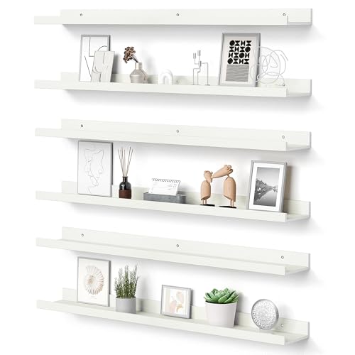 Floating Shelves for Wall Decor and Storage (6 Count)