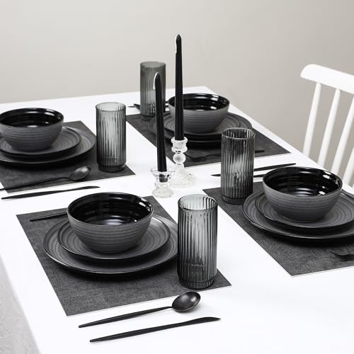 Dua 16 Piece Dinnerware Set Stoneware