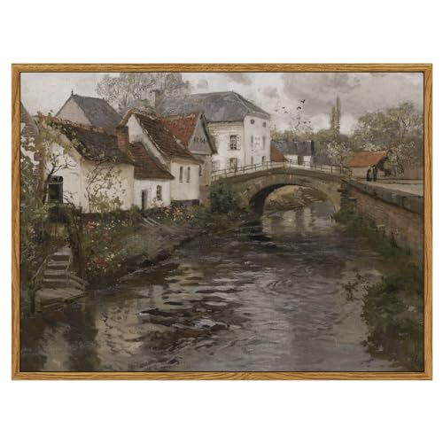 Framed Canvas Wall Art Vintage Decor