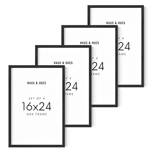 16x24 Black Oak Frame Set of 4 (4 Count)
