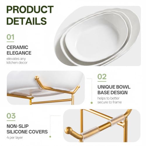 2 Tier Large Fruit Bowl