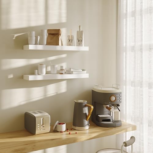Floating Wall Shelves 24 x 6 Inch (2 Count)
