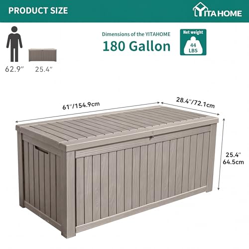 180 Gallon Large Deck Box w