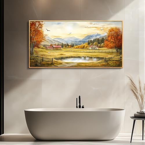 Large Canvas Wall Art For Living Room Wall Decor For Farmhouse Bedroom Office Decor Ink