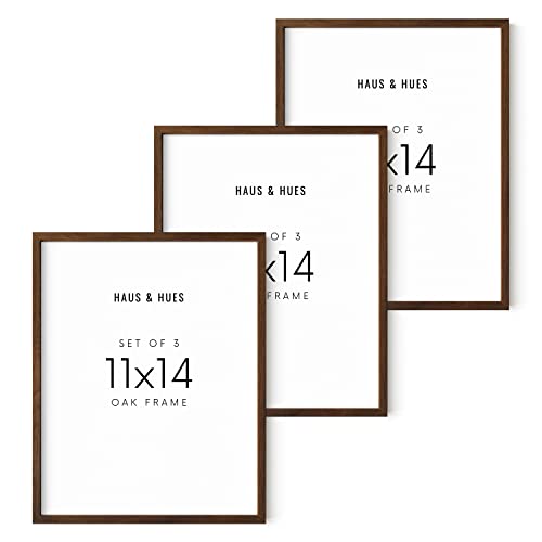 Walnut Wood Picture Frame Set of 3 (3 Count)