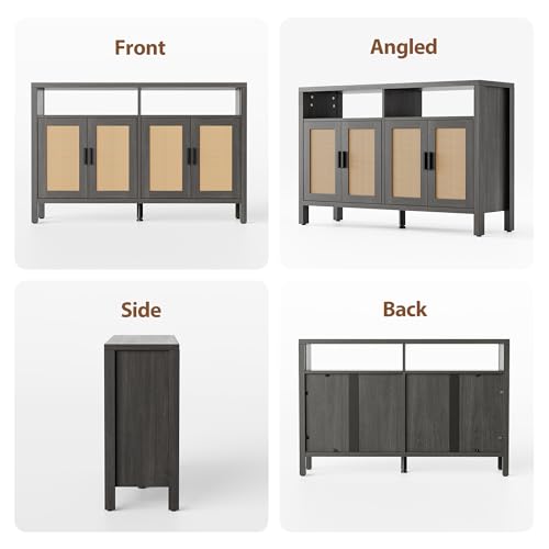 Rattan Buffet Cabinet with Storage