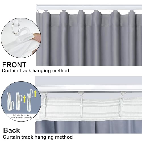 Room Divider Blackout Curtain Track Curtains Wall Dividers Panels Screen for Living Rooms Bedroom Office Privacy Partition Separation