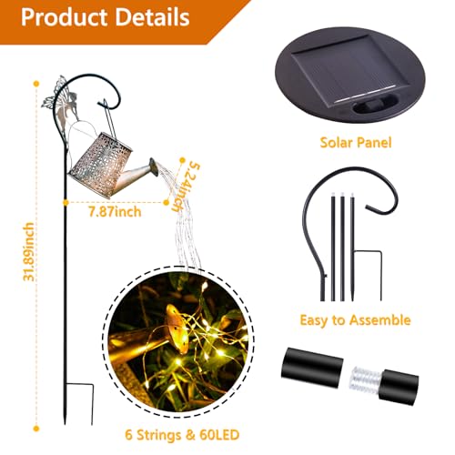 Solar Watering Can Light
