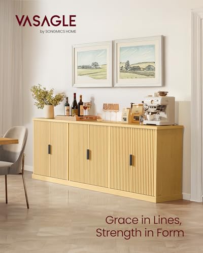 Set of 3 Buffet Cabinet with Adjustable Shelves (3 Count)