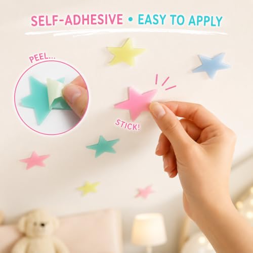100Pcs Glow in The Dark Stars Wall Stickers