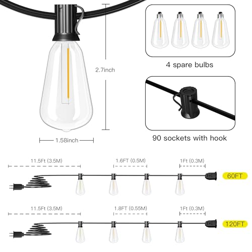 Exterior Hanging Lights (180 Foot)
