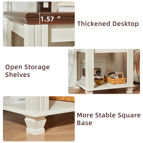 Farmhouse End Tables for Living Room