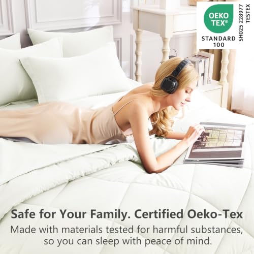 Twin XL Comforter Set 68"x88" Ivory