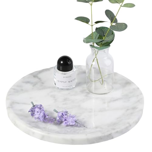 Natural Marble Decorative Tray for Bathroom Bedroom Kitchen Dresser