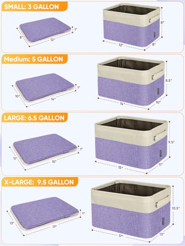 2 Pack Fabric Closet Storage Bins for Shelves (2 Count)
