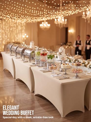 Bulk 10 Pack 6Ft Tablecloths for Hotels (10 Count)