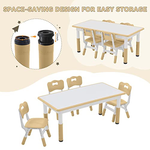 Kids Study Table and Chairs Set